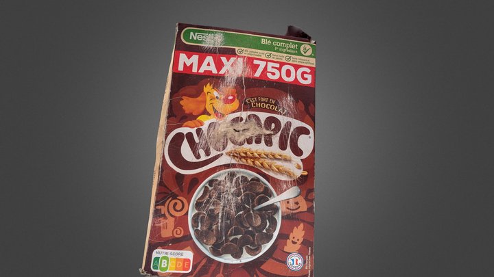 Damaged cereal package – Modello 3D gratuito STL