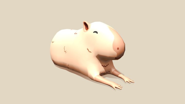 Capybara 3D Model