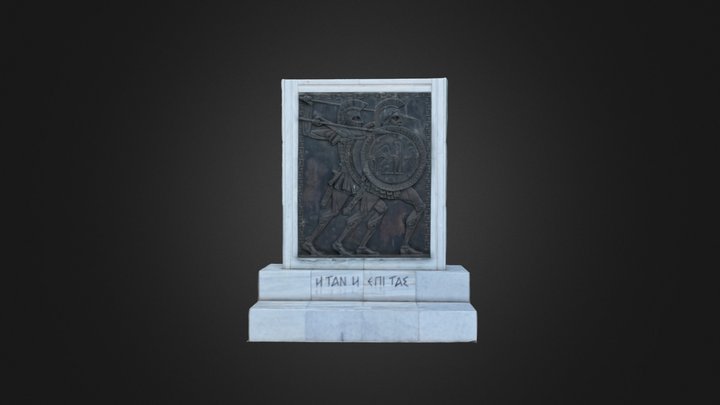 Ηρώο Λακεδαιμονίων / Memorial of Lacedaimonians 3D Model
