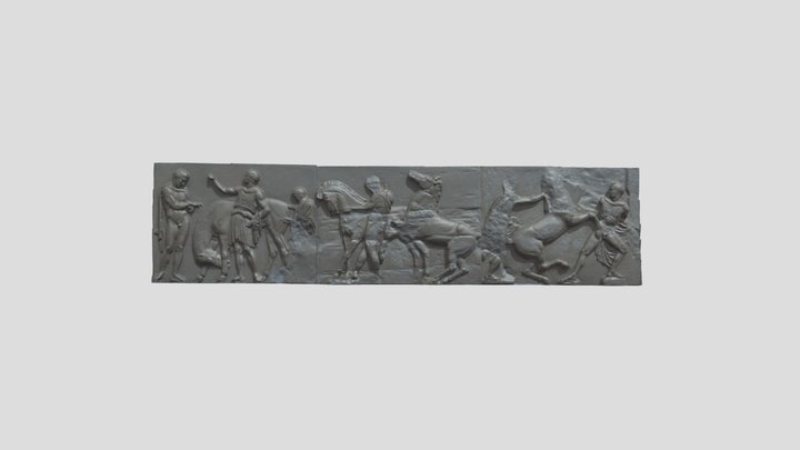 Tita Peterson-Parthenon West Freze XIII, Basel 3D Model