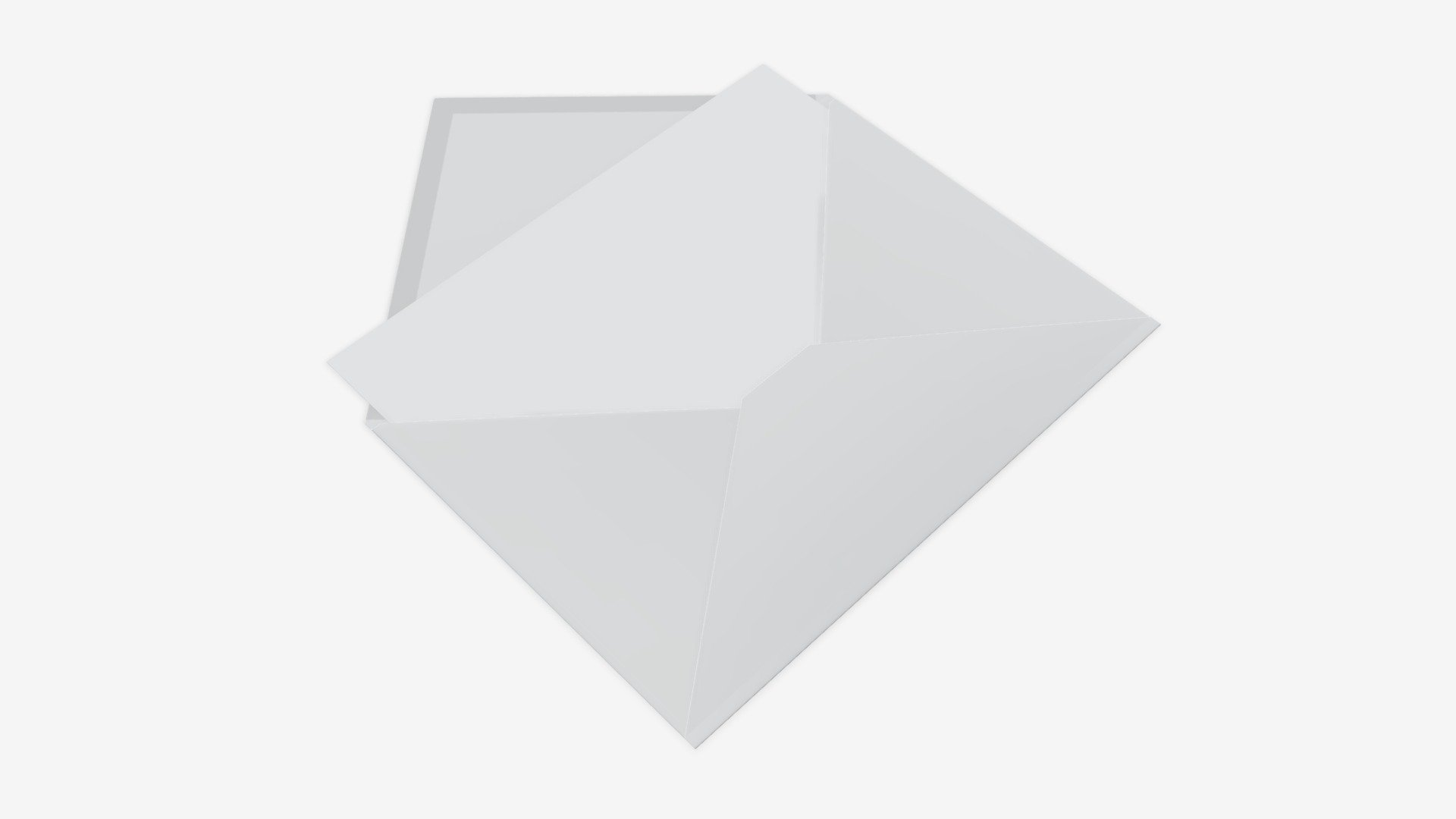 Envelope mockup 05 open white - Buy Royalty Free 3D model by HQ3DMOD ...