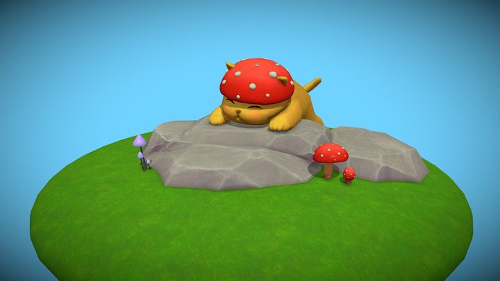 Sleep Cat 3D Model
