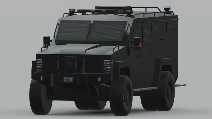Swat Van 3D Model