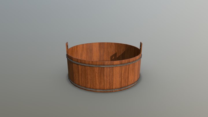 Medieval tub 3D Model