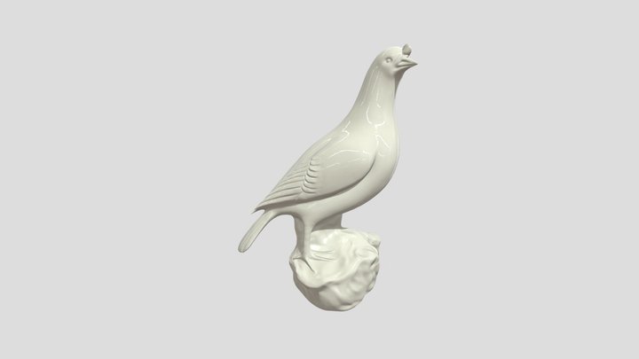 Porcelain Bird 3D Model