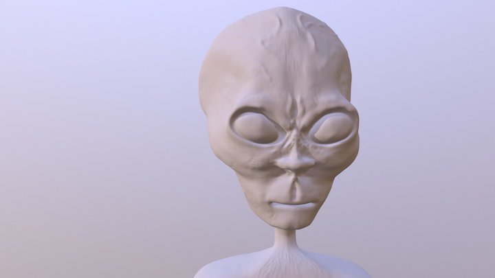 Alien Sculpt 3D Model