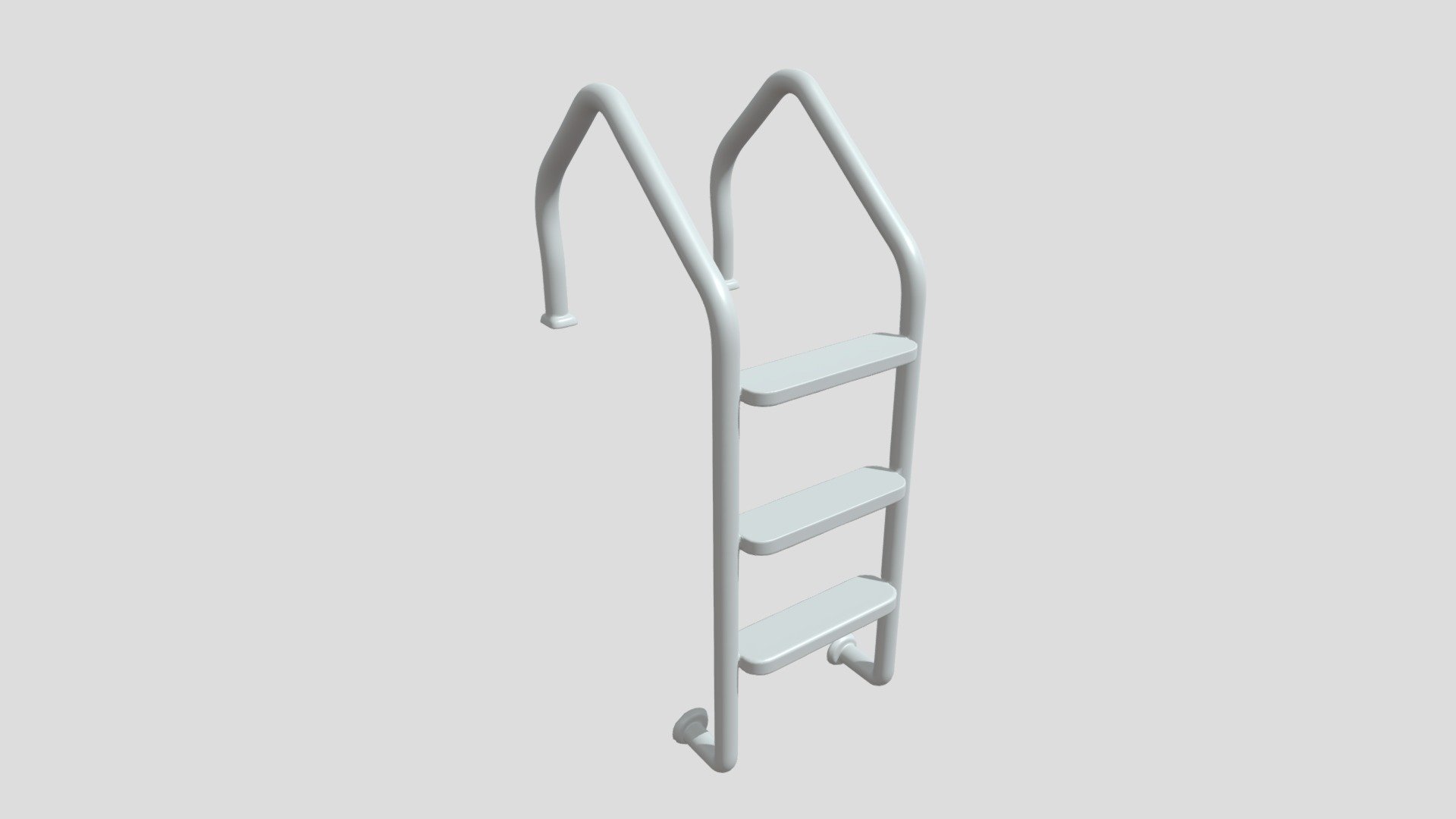 Swimming pool ladder - 3D model by laursubirats [5446dd6] - Sketchfab