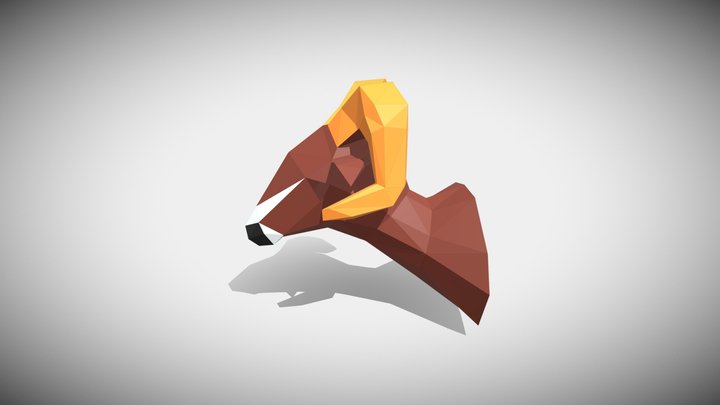 RAM HEAD BY PAPER CRAFT4885 3D Model