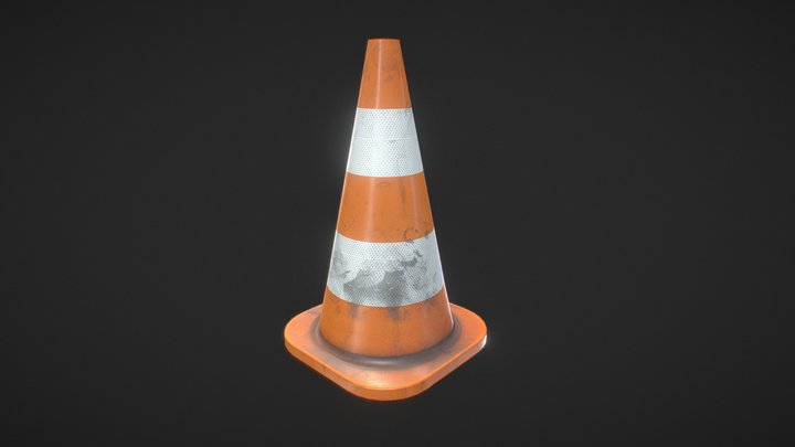 Traffic Cone 3D Model