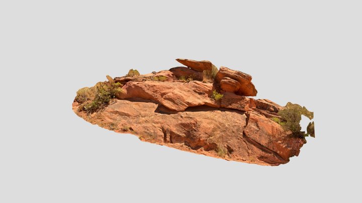 Red Ledges Rock Scan 3D Model