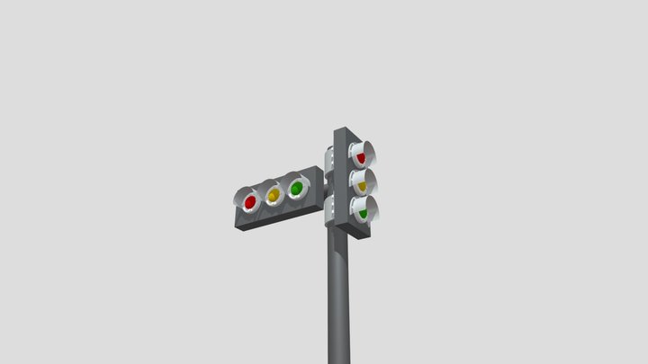 Trafic Stop Light 3D Model