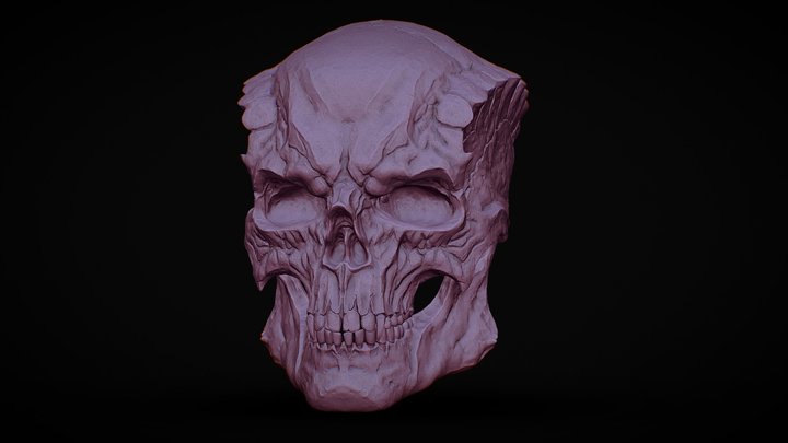 Demon Skull 3D Model