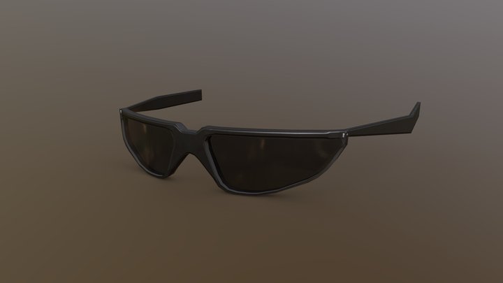 Modern Glasses 3D Model 3D Model