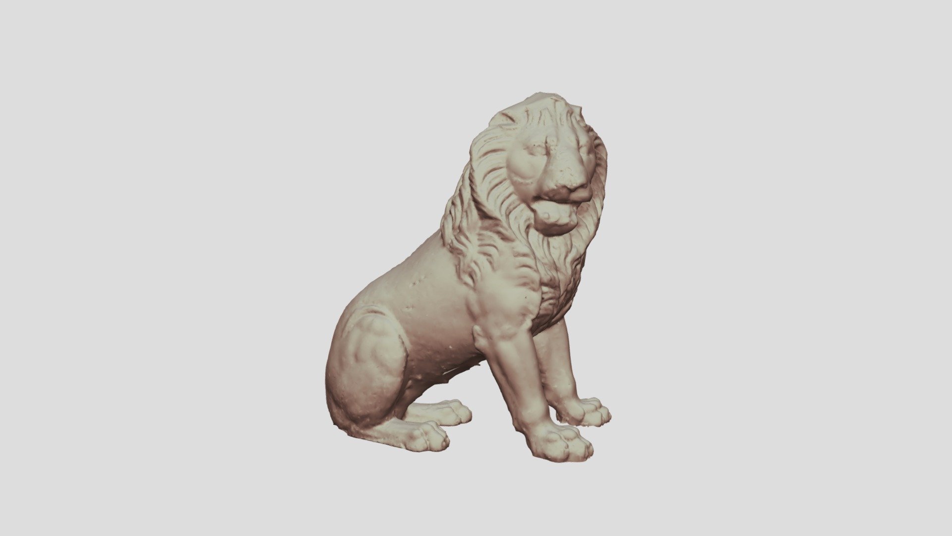 Lion - rough - photogrammetry