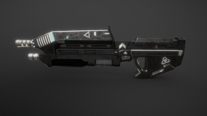 Halo gun 3D Model