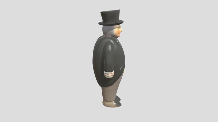 Sir topham Hatt aka the fat controller 3D Model