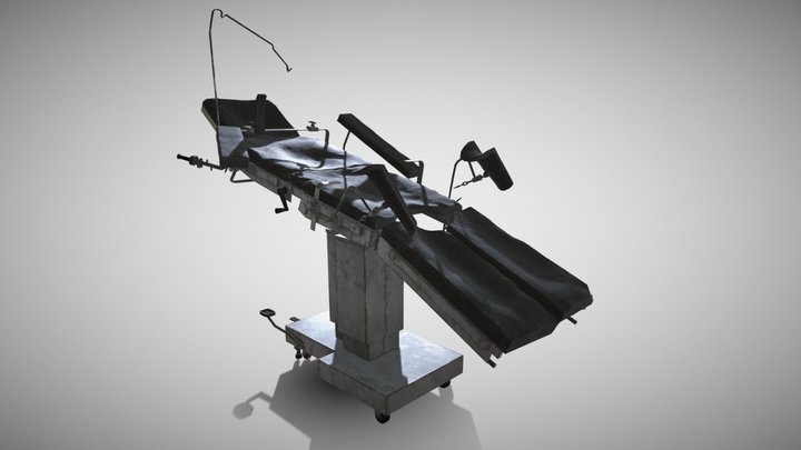 Rusty surgical bed 3D Model