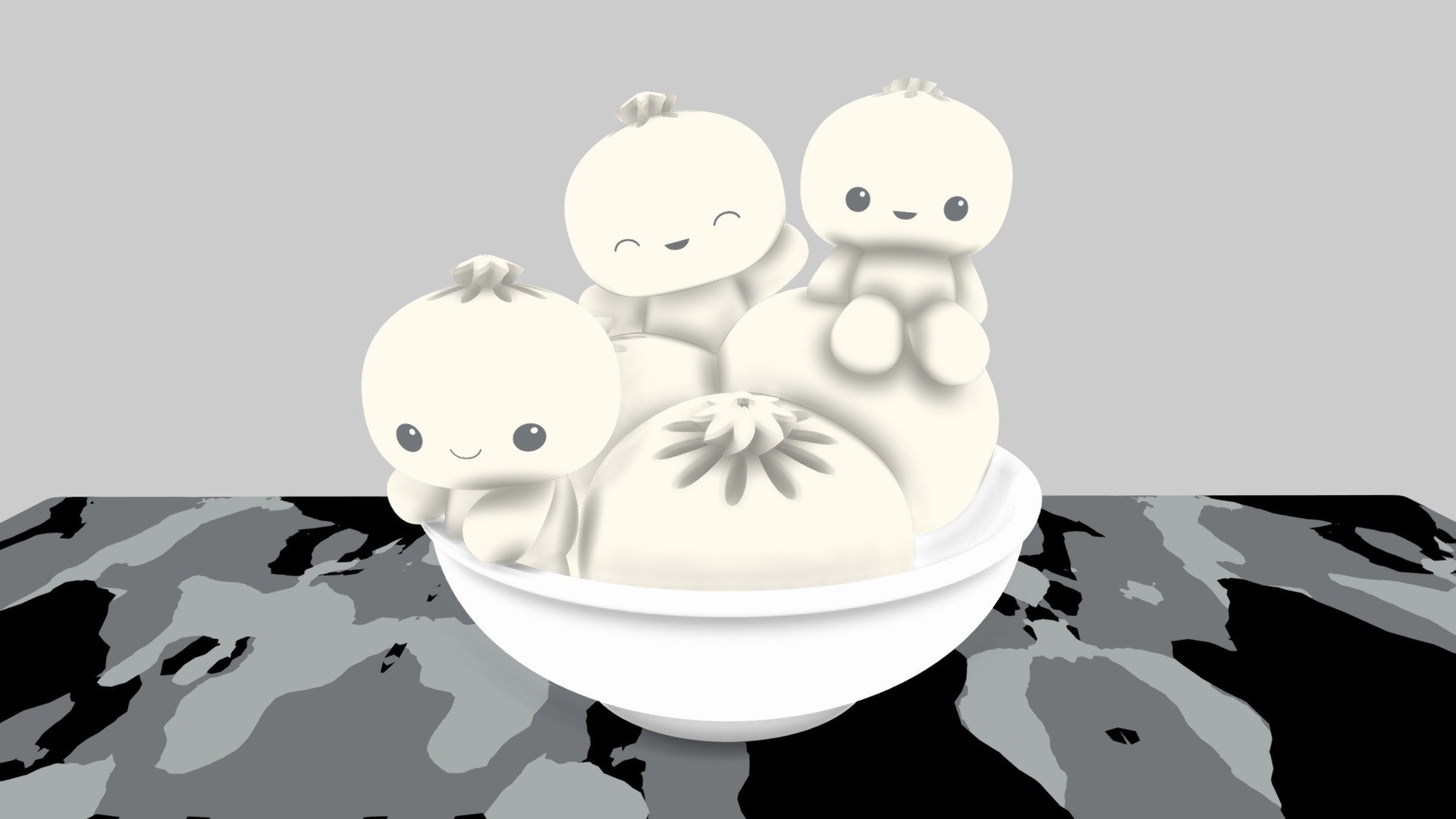 Baby Dumplings - 3D model by CMFDesign [544dcb5] - Sketchfab