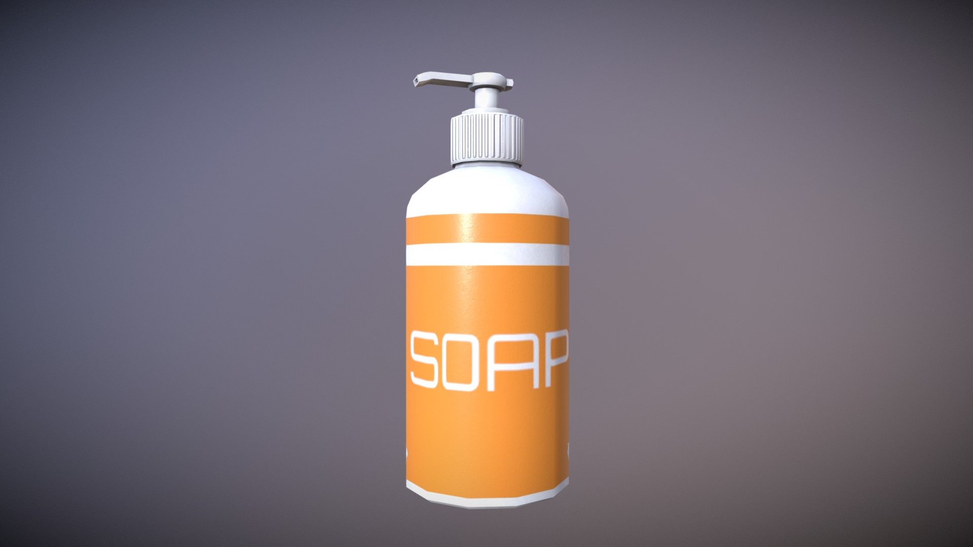 Game Ready Soap Pump Bottle Low Poly