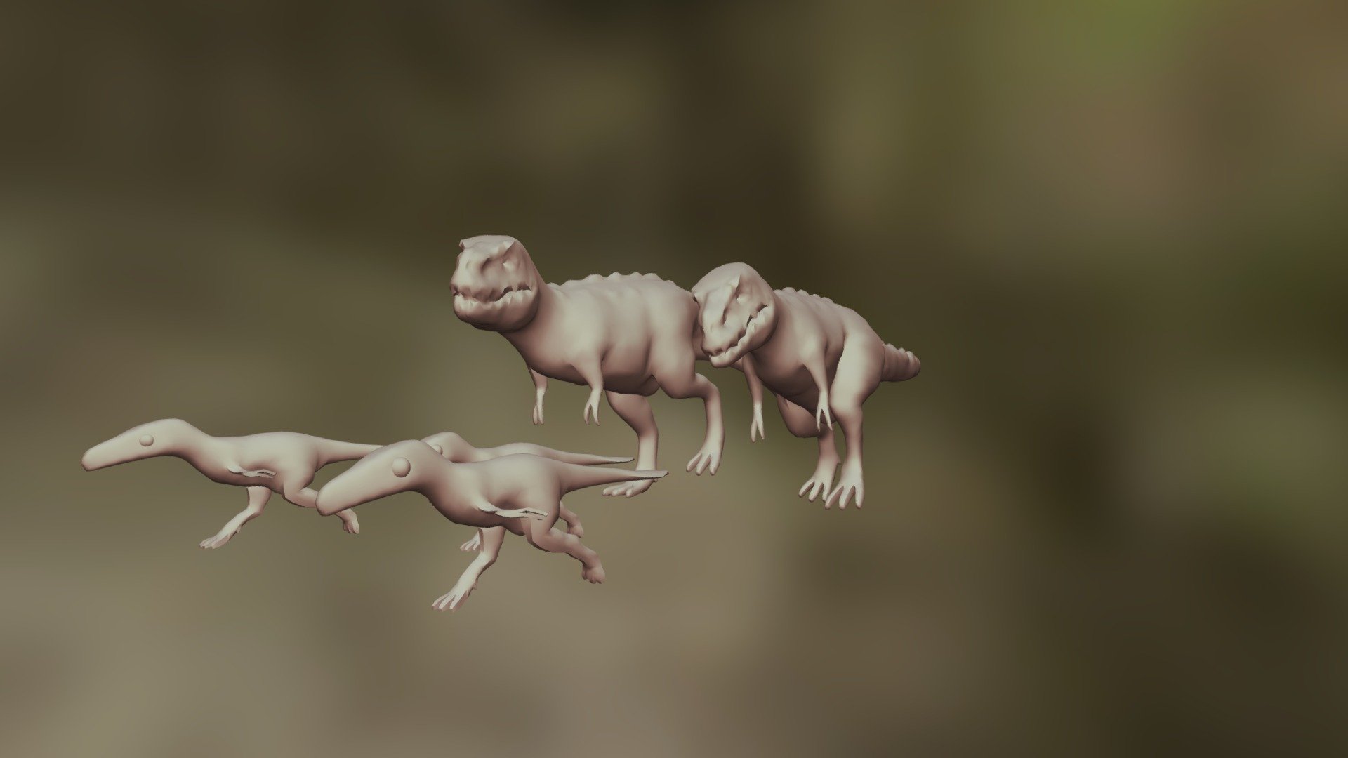 T Rex Running out to Lunch