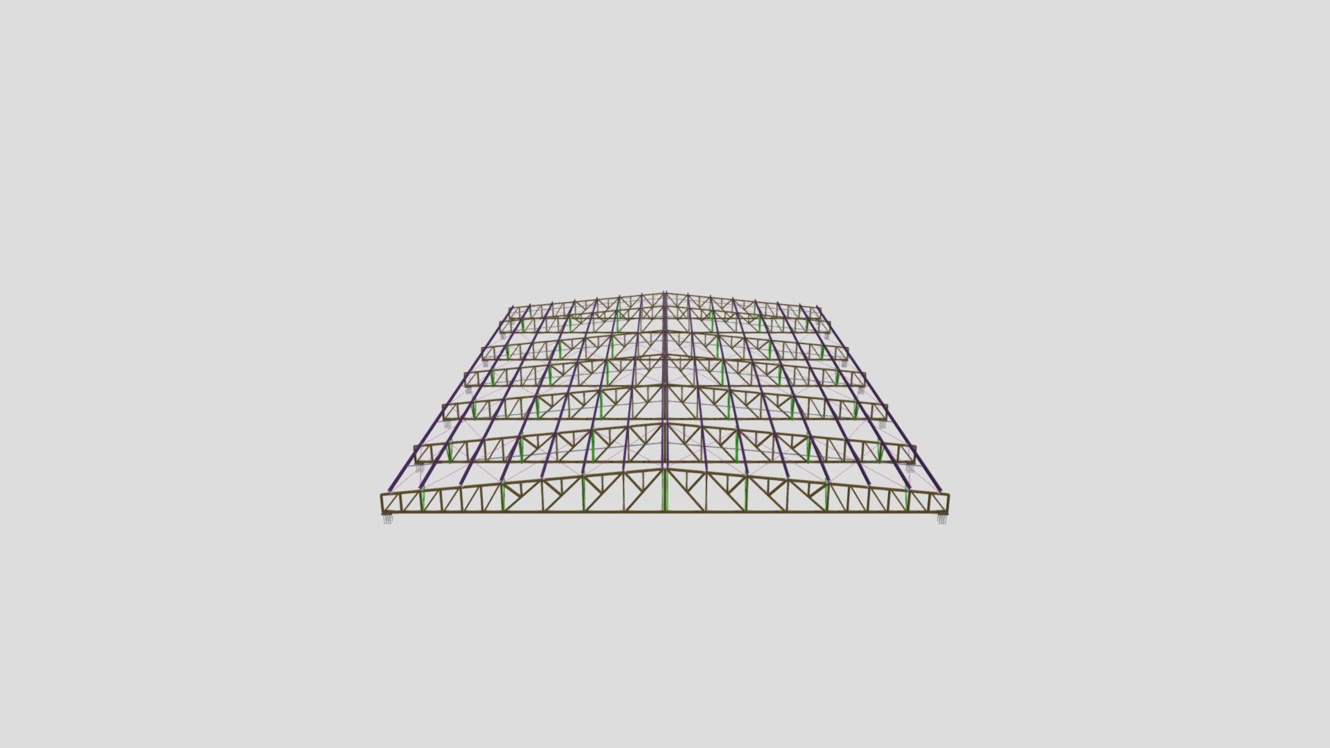 3D ESTRUTURAL COBERTURA — Sketchfab embed 3D viewer