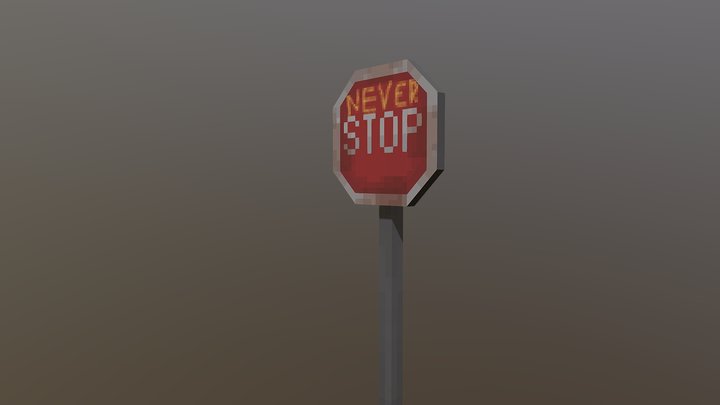 STOP sign 3D Model