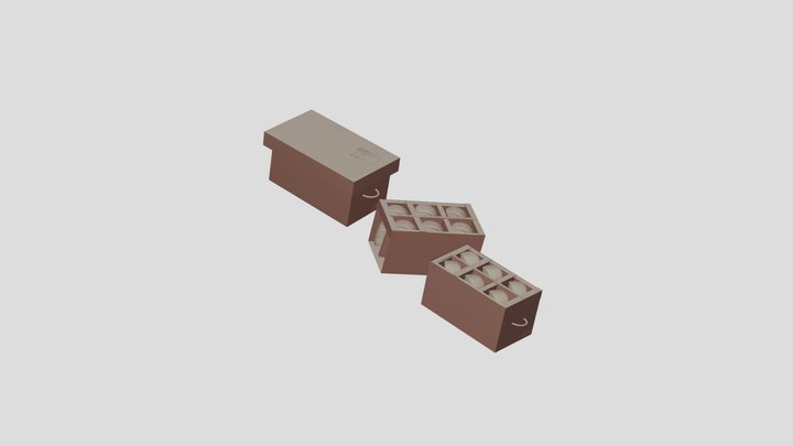 Potatochip box 3D Model