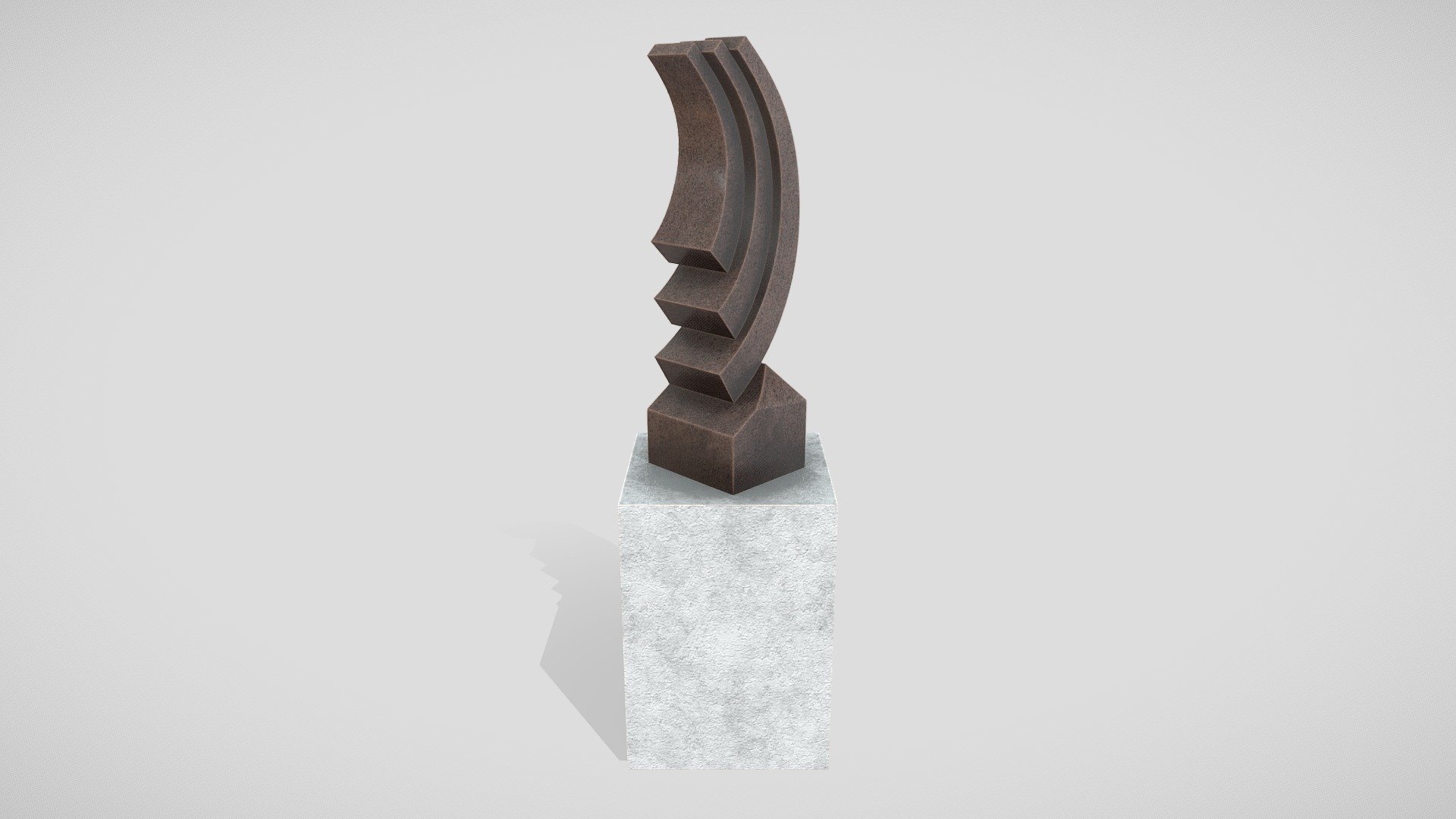 Modern Abstract Stone Art Sculpture 16 3D model by gogoskilla