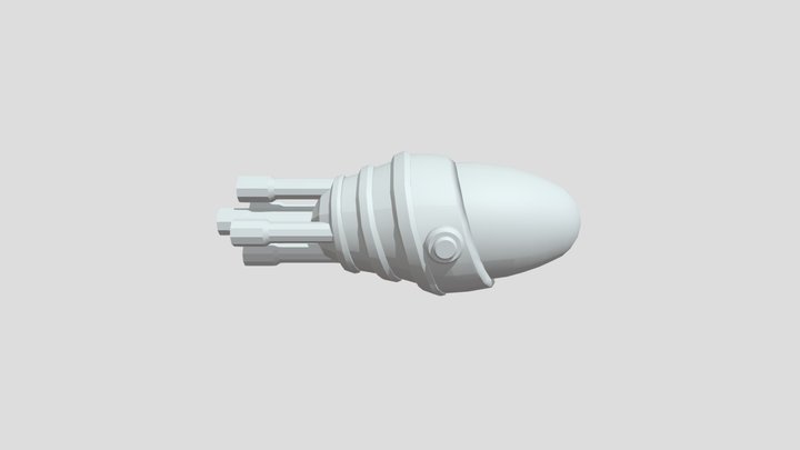 Alien Jet Pod 3D Model