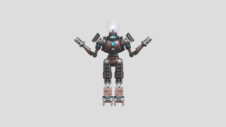 Tesla Coil Sentry 3D Model