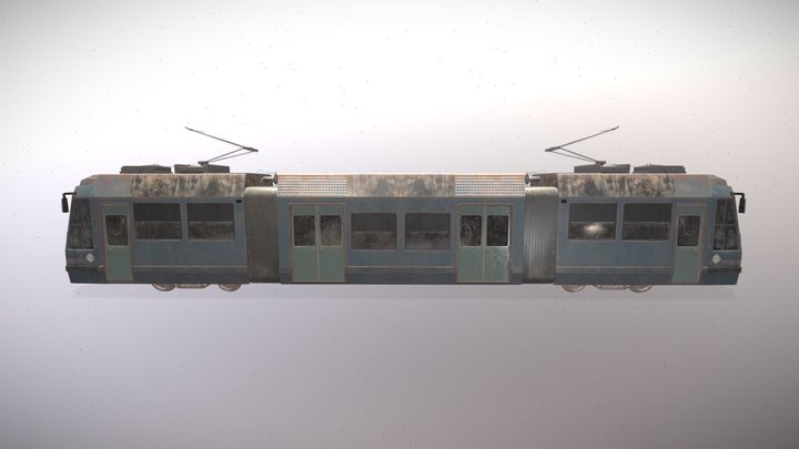 Tramway low to mid poly 3D Model