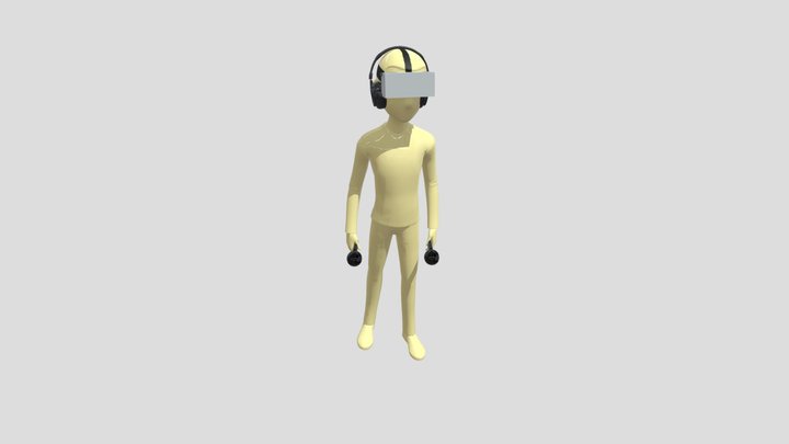 VR GUY BUT IN REAL LIFE W CONTROLLERS 3D Model
