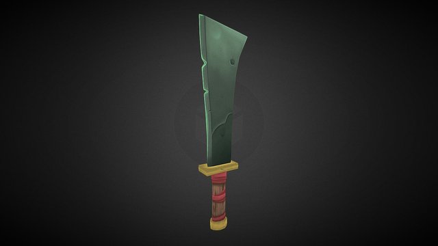 Low poly Sword 3D Model