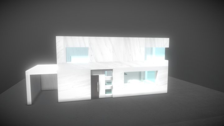 Modern House with full interior 3D Model