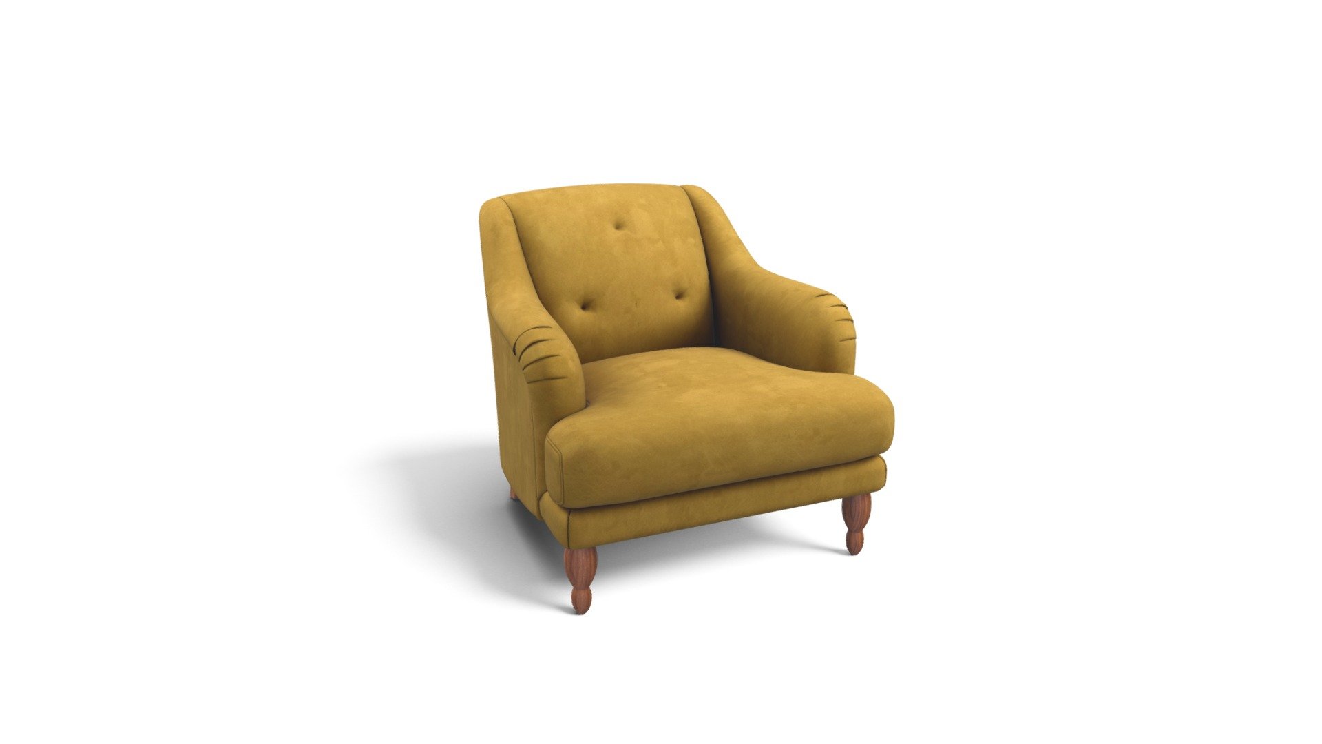 Ariana Armchair, Ochre Velvet