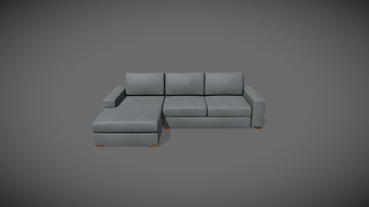 Corner Couch 3D Model