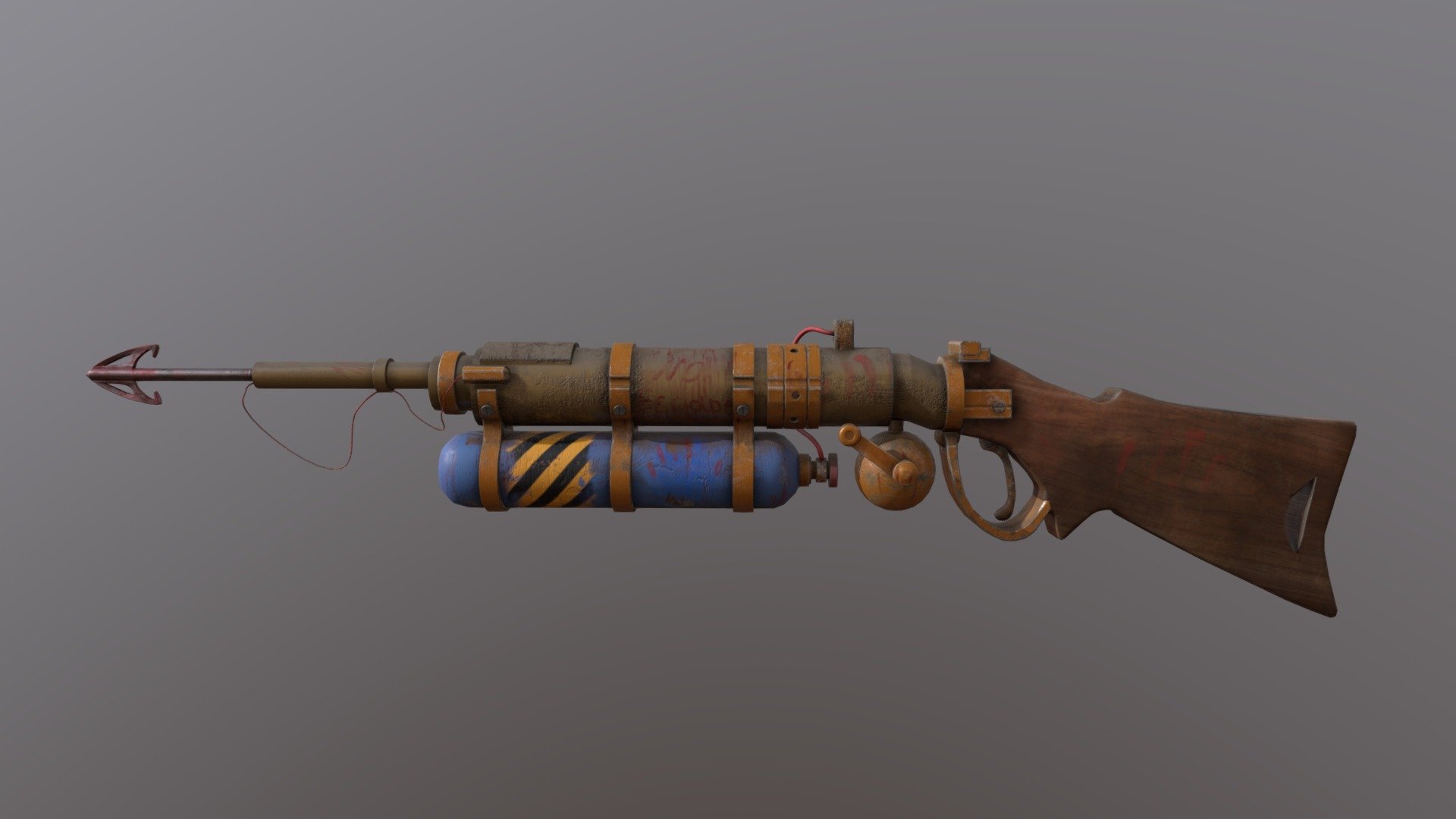 Harpoon rifle - Download Free 3D model by Horizzon (@Horizzon