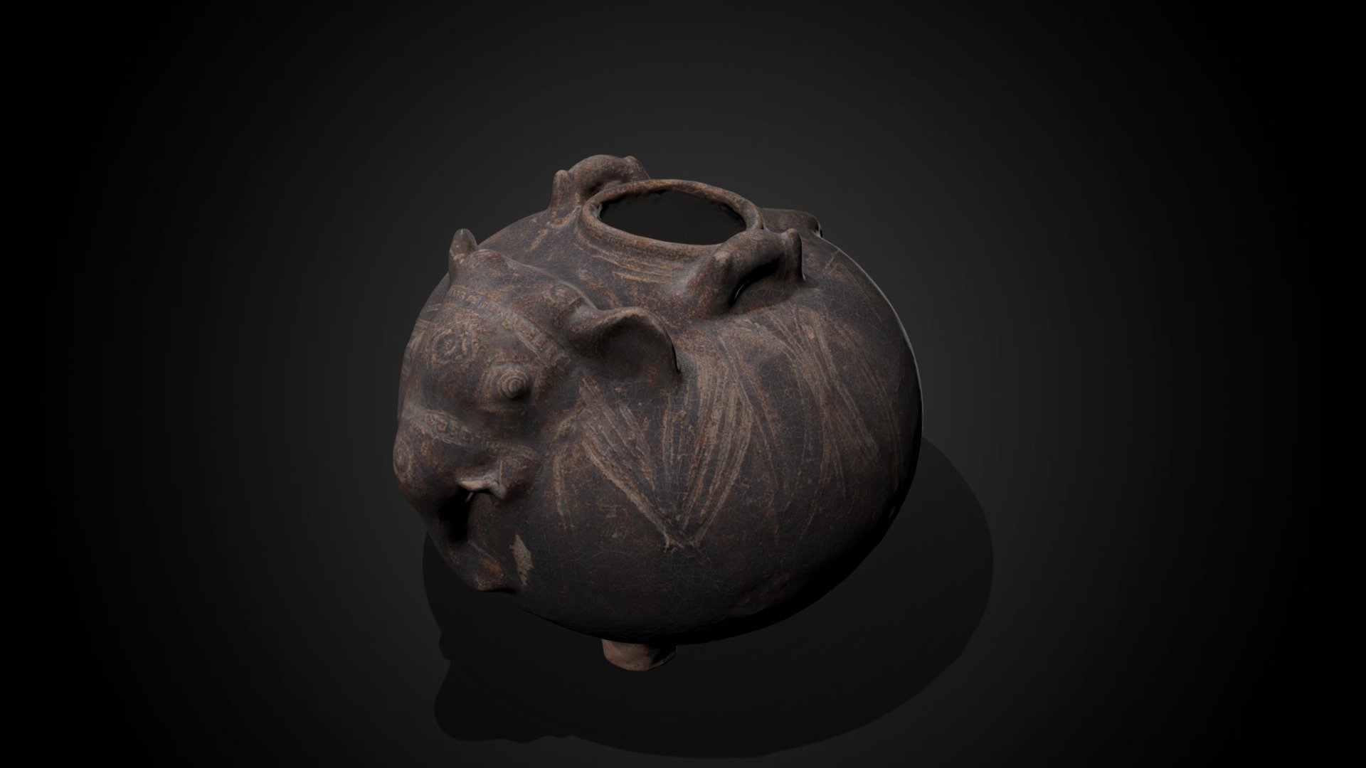 Elephant-Shaped Jar, 13th C CE