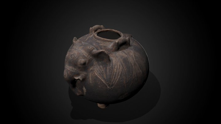 Elephant-Shaped Jar, 13th C CE – Kostenloses 3D-Modell STL