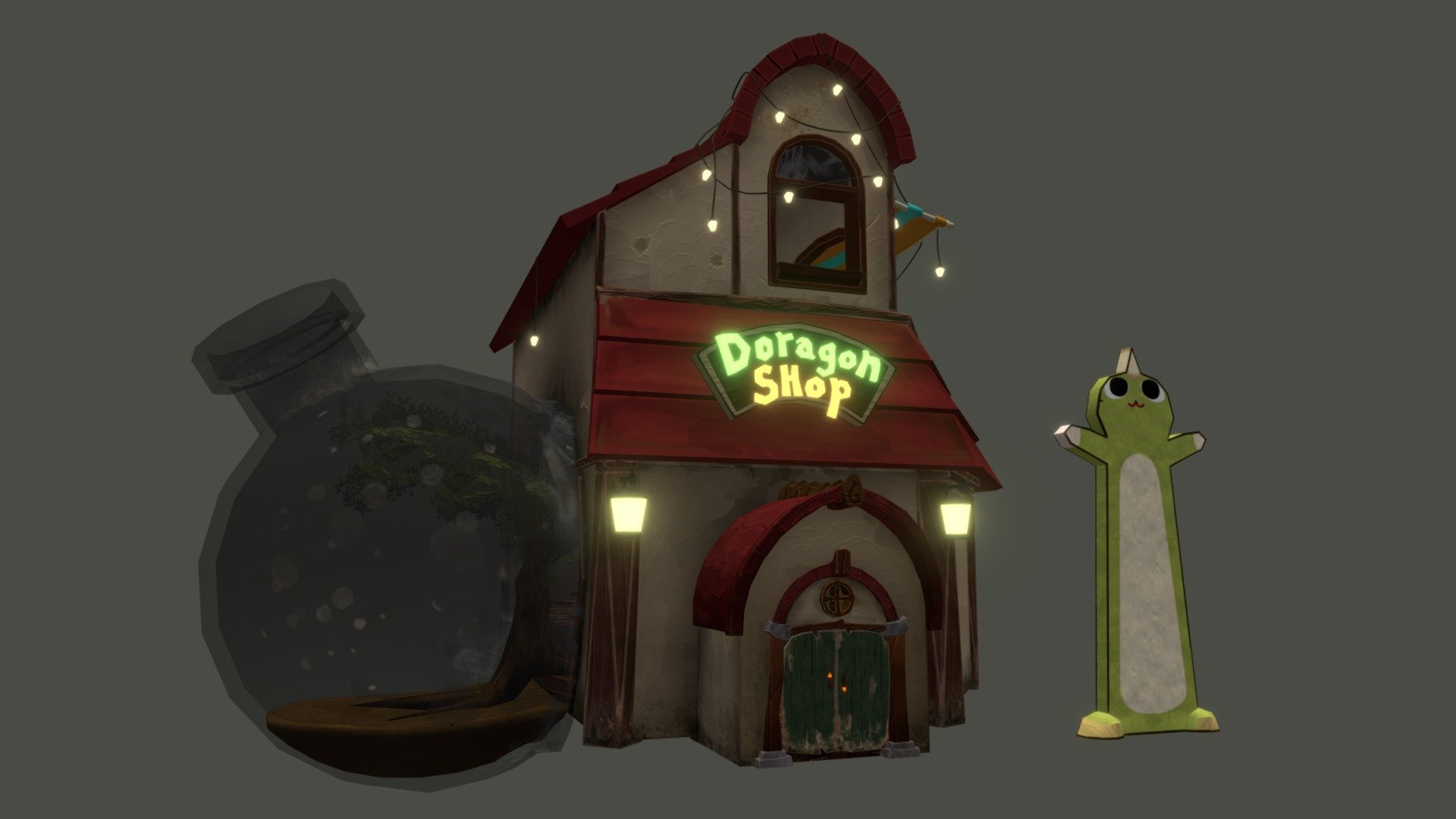 Fantasy Style Potion Shop - 3D model by Doryong1 (@gnasho0001) [54581f1 ...