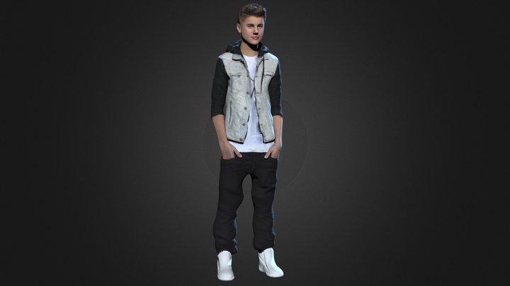 Justin Bieber 3D Model
