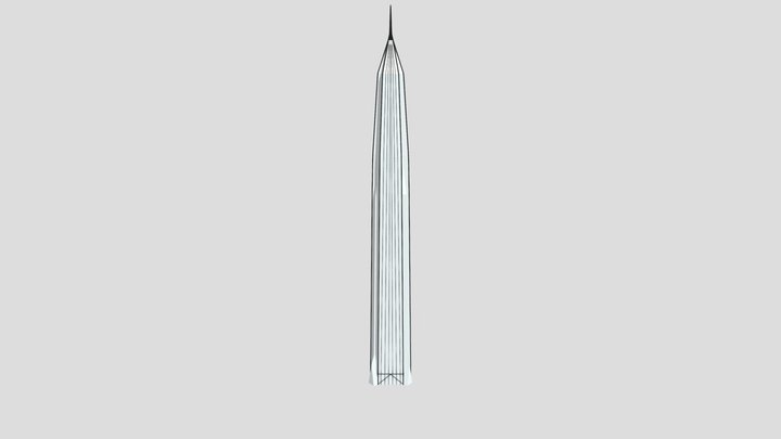 low poly skyscraper 3D Model