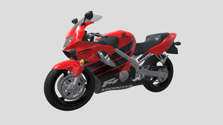 Honda CBR 600 F4 3D Model