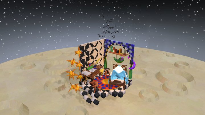 DAE Crib - Little Escher's Bedroom 3D Model