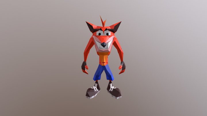 Play Station - Crash Bandicoot 3D Model