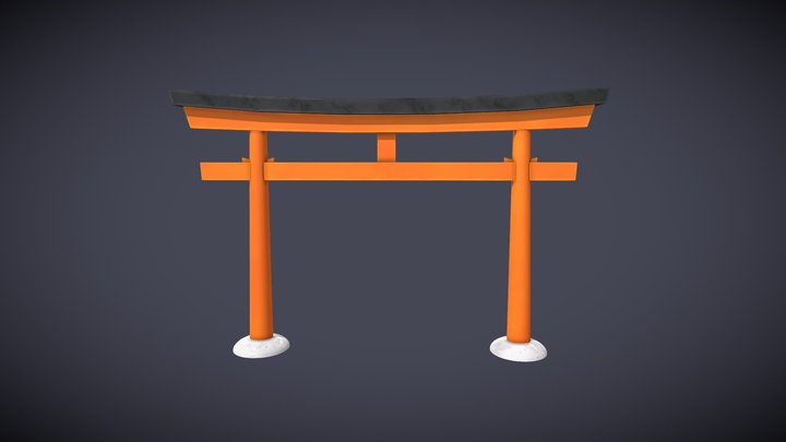 Japenese Archway 3D Model