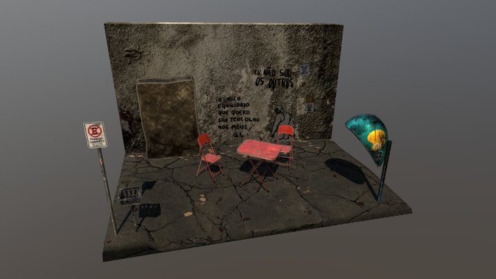 Favela Cutaway 3D Model