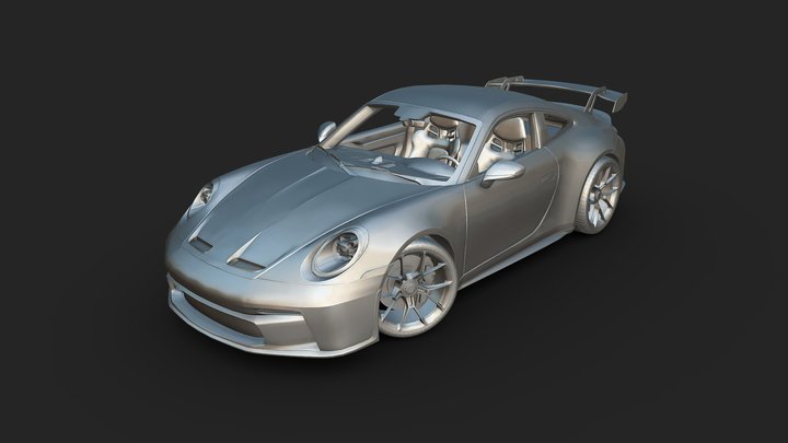Porsche GT3 (992) 3D Model