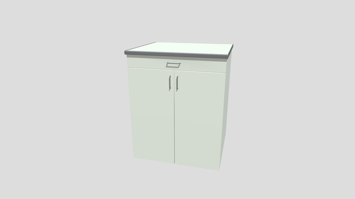 Nightstand / Chest of drawers / Тумбочка 3D Model