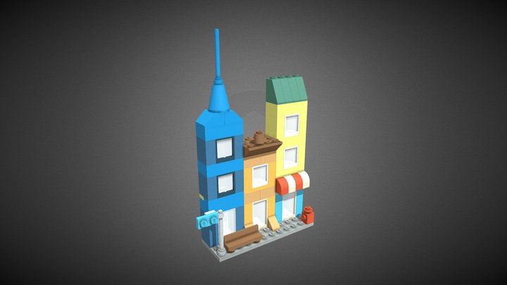 City Skyline 3D Model